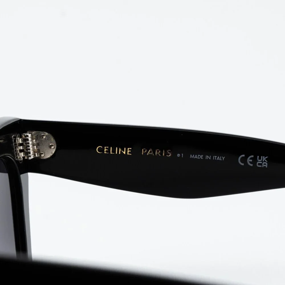 Celine 3 DOTS Women Sunglasses Black Grey Gradient CL4004IN 01D NEW AUTHENTIC - Picture 8 of 13